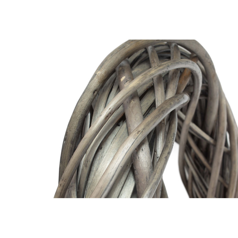 Wicker Ring Shaped Wreath, 8cm H x 49cm W x 49cm D
