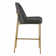 Angelick Upholstered Counter Stool with Metal Frame