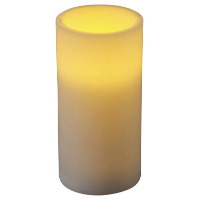 Flat Top LED Wax Pillar, 3x6 Inch