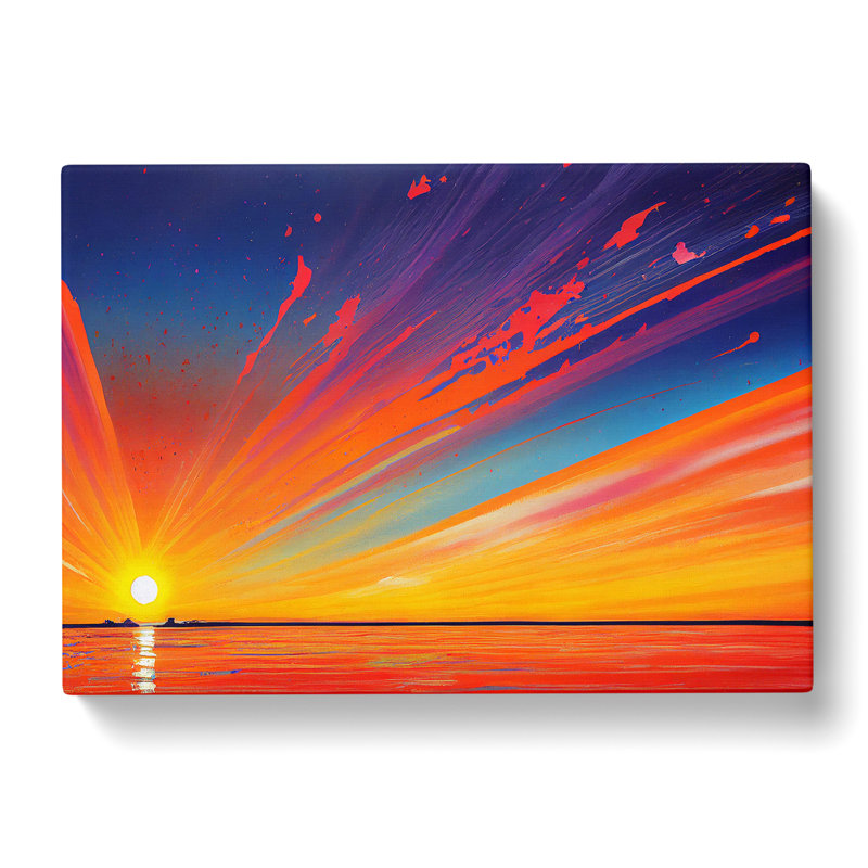 Sunset Splash Vol.2 - Wrapped Canvas Painting