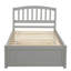 Lits simples de taille compacte, structure en bois massif avec lit gigogne, style moderne