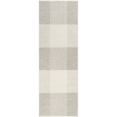 Kirby Plaid Reversible Machine Washable Area Rug