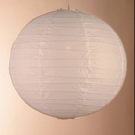30cm H Paper Round Pendant Shade ( Clip On ), Peach