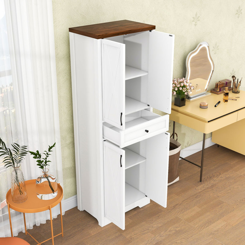 Tall Cabinet with Drawer and Adjustable Shelves