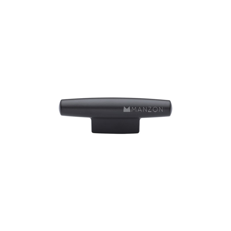 Bouton d'armoire de cuisine Cleat, Noir