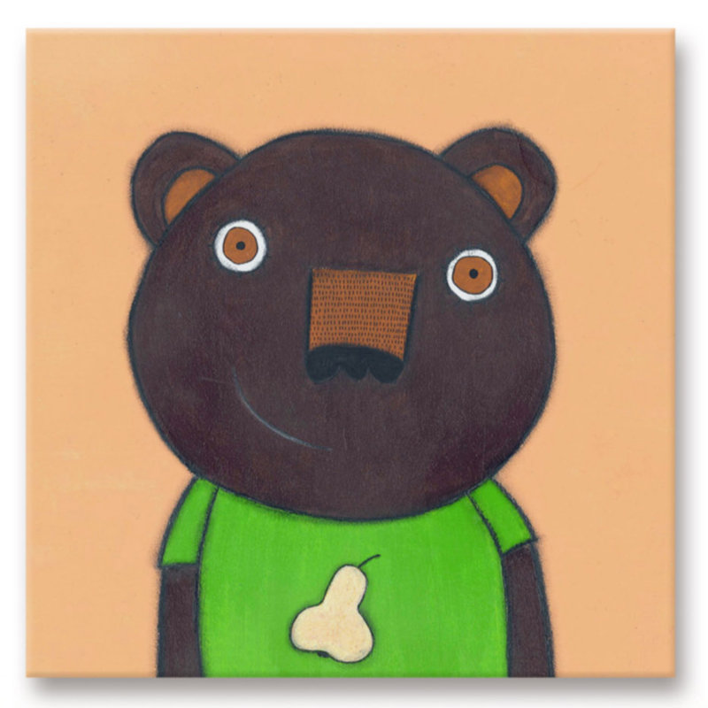 «Bear», reproduction sur toile tendue, H 32 po x l 32 po x P 1,5 po