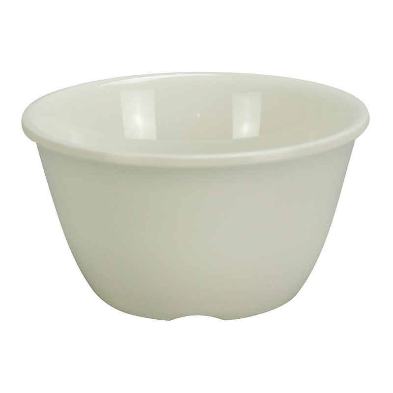 Verre à pied 7 oz. Bol à céréales en mélamine, Ivoire ivoire