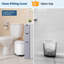 Poubelle de salle de bain avec couvercle, poubelle de cuisine en acier inoxydable de 3,2 gallons / 12 L, pédale à fermeture douce, finition résistante aux traces de doigts pour la cuisine ou la salle de bain-116420131