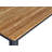Morones Rectangular Dining Table in Solid Reclaimed Teak with Black Rounded Edge Aluminum Legs-1907701655
