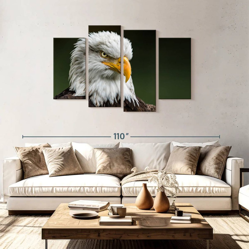 Brampt Bald Eagle Stare, 18" H x 30" W