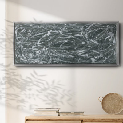 Static Scramble II - Framed Canvas