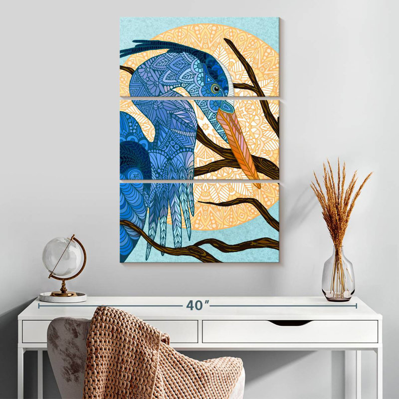 Brampt Egret Sun, 32" H x 20" W