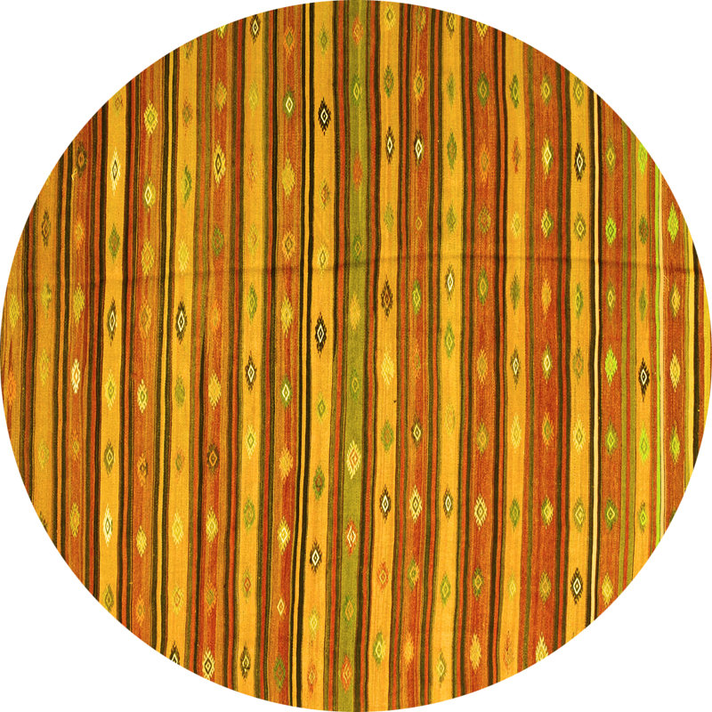 Performance Southwestern Indoor Rug, Round 8'