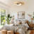 Alzeera 19.7" Modern Farmhouse Wood Ring Flush Mount LED Fandelier with Remote