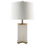 Cyprus 25.26" Antique Brass/White Table Lamp