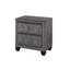 Ensemble de chambre à coucher double avec meuble-lavabo complet 4 pièces en gris