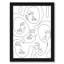 Ensemble de 6 toiles abstraites contemporaines