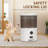 4.5l Automatic Cat Vacuum Feeder With Wifi Control, Anti - Blockage And Ceramic Bowl