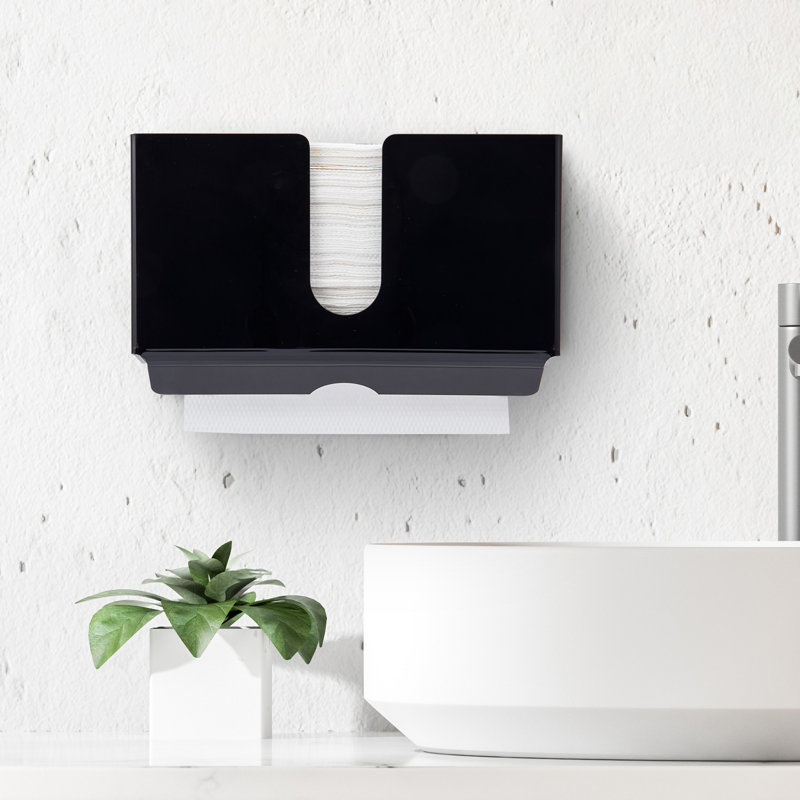 Acrylic Wall/ Under Cabinet Mounted Paper Towel Holder