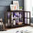 Retro Cabinet With Adjustable Shelves, Led Lighting, Vintage Design For Home Decor Style , Look