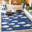 Tapis intérieur / extérieur bleu marine / beige Avani-968101029