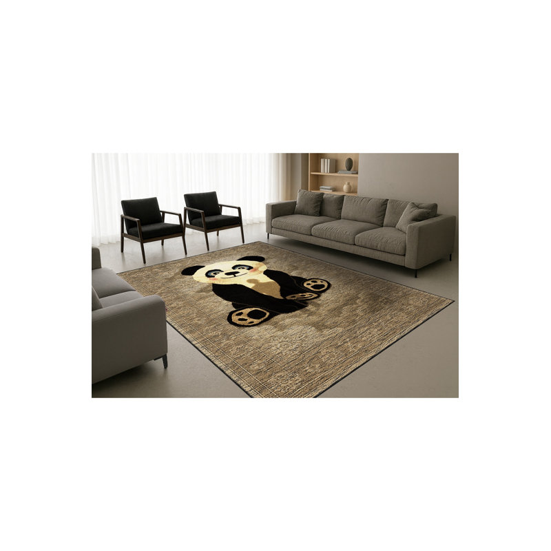 Tapis tissé crème Kilim Mosso, 5'1" x 7'7"