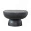 Table basse ovale noire 36 x 24 x 15 po-609834144
