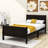 Dovidio Wood Platform Bed Frame with Headboard-653515526-653515529