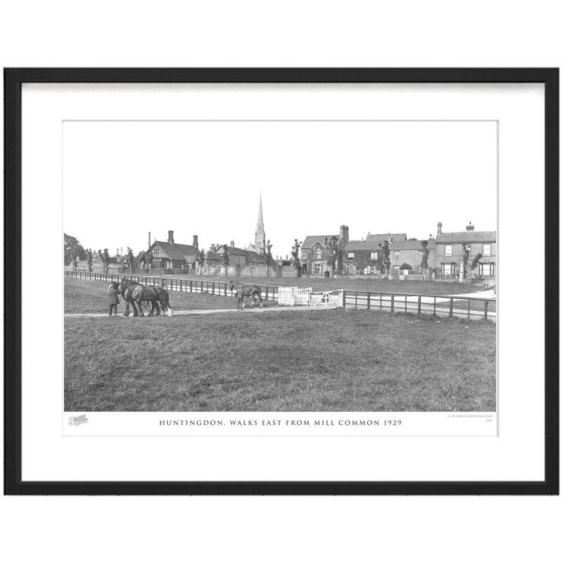 Huntingdon, Walks East From Mill Common 1929 by Francis Frith - Single Picture Frame Print, 28cm H x 36cm W x 2.3cm D