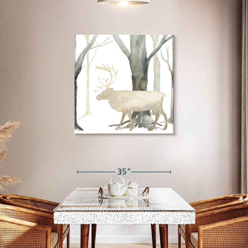 Brampt Winter Forest Elk, 36" H x 36" W