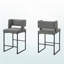 Ensemble de 2 tabourets de bar Camira