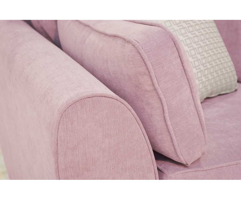 Bulma 2 Seater Sofa Bed, Lilac Polyester Blend