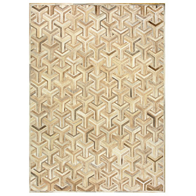 Nemesis Cowhide Geometric Area Rug