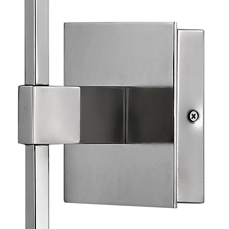 Auden Polished Nickel 1-Light Vanity with Clear Glass Shade