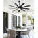 72 Inch 9-blades Ceiling Fans With Lights, Remote Control And Smart App, 24W LED, 6-Speed, Reversible Quiet DC Motor, Timer