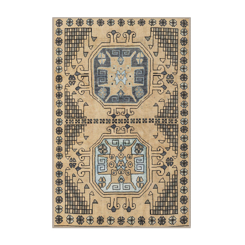 Abstract Indoor Rug, Rectangle 3' x 5'