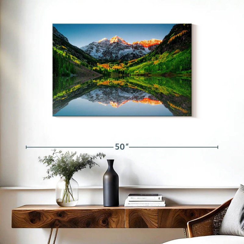 Alvord Maroon Bells Mountain Sunrise, H 24 po x l 36 po