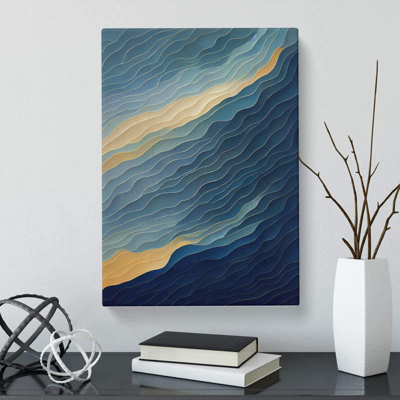 Ocean Abstract Vol.1 - Wrapped Canvas, 50cm H x 35cm W x 3cm D
