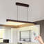Luminaire suspendu moderne en bois de noyer de 39 po à DEL, lumière réglable réglable pour la salle à manger, la cuisine et le salon-554135035