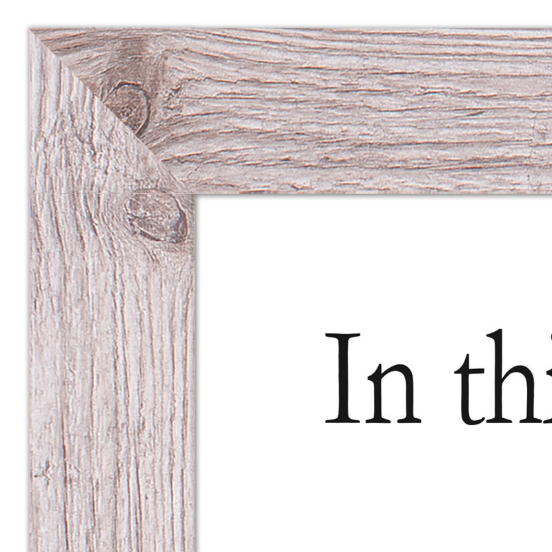 «In This House We», reproduction encadrée, H 30 po x l 20 po x P 0,75 po