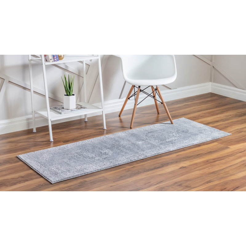 Tapis oriental gris Janousek, Tapis de couloir 2 pi x 8 pi