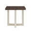Table de bout contemporaine, noyer et blanc-2071281272