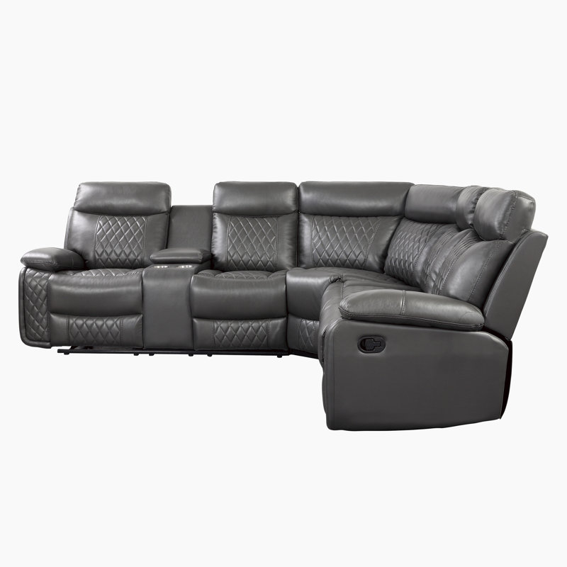 Canapé modulaire inclinable moderne et contemporain de 98 po Longvale