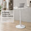 Table de bar ronde blanche