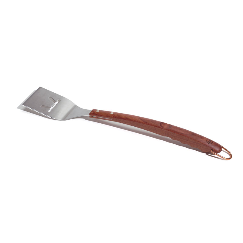 Spatule pour barbecue Outset Rosewood Collection, acier inoxydable