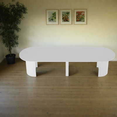 Tables de salle à manger extensibles pliables en panneau de fibres à densité moyenne blanches, peu encombrantes pour la cuisine
