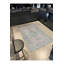 Tapis tissé à motif géométrique bleu lavable traditionnel-119141487