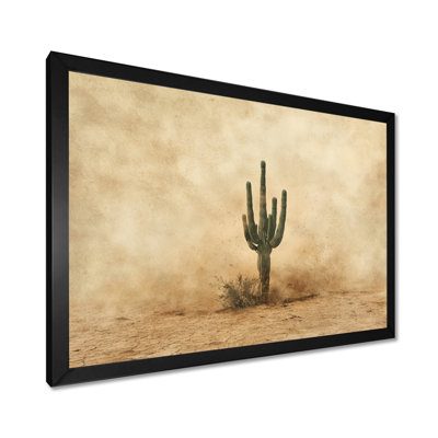 Cactus Sandstorm III - cactus Wall Art Decor