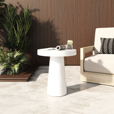 Prevelly 18" Concrete Round Patio Table