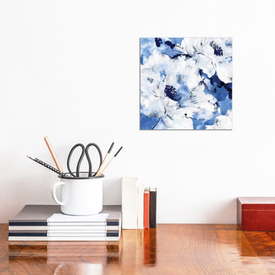 Little Blue I by Eva Watts - Wrapped Canvas Painting